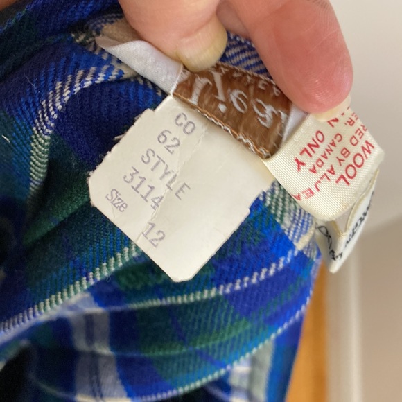 Vintage Kilt Womens Small Blue White Green Tartan Plaid Pleated Short Skirt - Picture 10 of 11